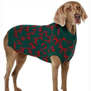 Christmas Bows Dog Sweater